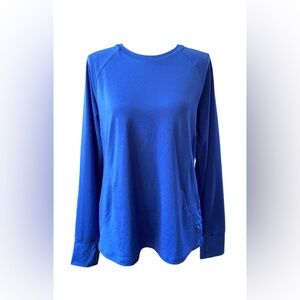 Athletic Works: Blue Long Sleeve Women's Activewear Top